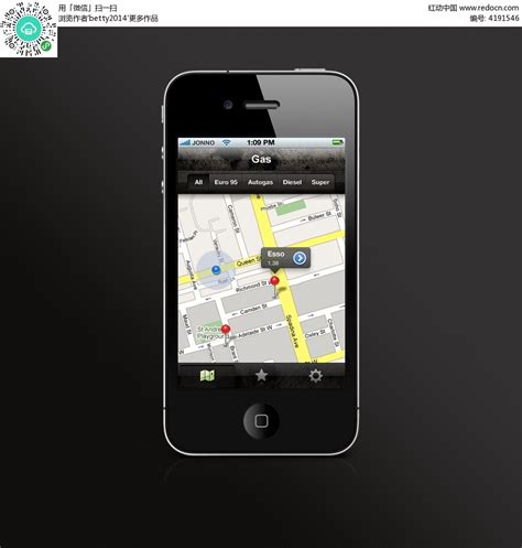 手机app地图界面设计PSD素材免费下载_红动中国