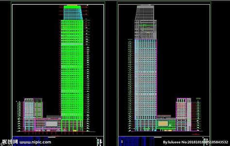 [浙江]超高层竖向条立面综合双子塔式商务办公楼建筑设计方案文本（含两套方案）-办公建筑-筑龙建筑设计论坛