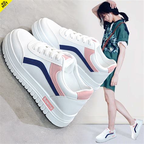 鞋子女2022潮鞋新款小白鞋女韩版超纤皮板鞋ins学生街拍女鞋透气