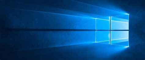 微软Windows10蓝色背景窗口3440x1440壁纸-千叶网
