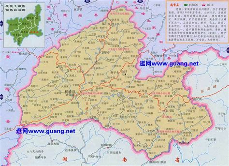 湖北恩施地图图片