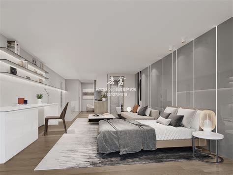 武汉青年公寓45㎡一居室现代风软装设计案例赏析-吾舍空间设计