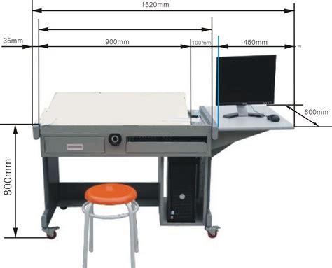 YUY-R06全钢结构多功能电脑绘图桌_工程制图桌_上海育仰科教设备有限公司