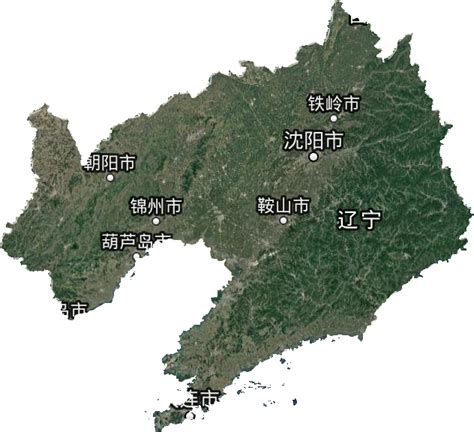 辽宁地形图图片