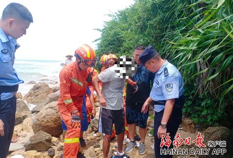 擅闯海南一保护区未开放区域！男子被困礁石，双脚受伤...紧急救援！