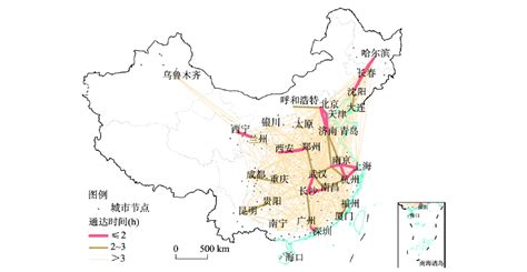 中国城市群高铁通达格局与空间交叠特征
