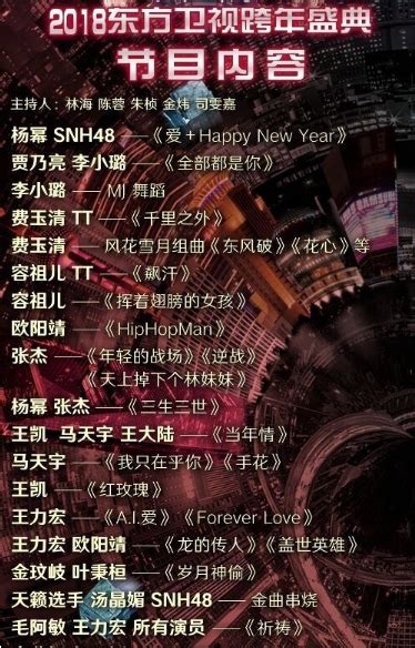 中国红2019跨年晚会节目单海报模板下载-千库网