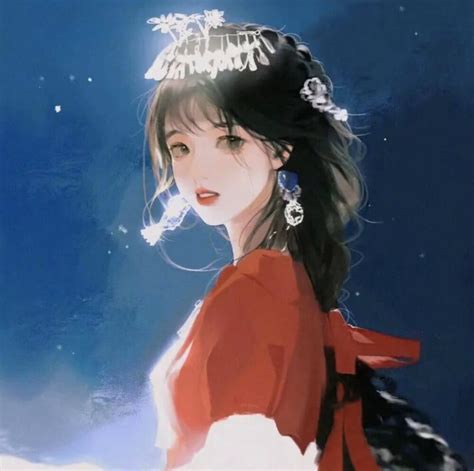 侧颜古风动漫头像女生