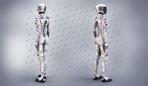 完美机器人 女机器人Cyborg-3D打印模型下载-3D工场 3Dworks.cn