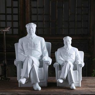 毛主像摆像客厅陶瓷雕塑坐像工艺品头像纪念品主席伟人家居桌面-阿里巴巴