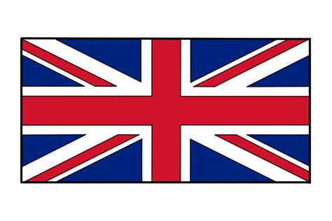 英国国旗简笔画步骤图_国旗