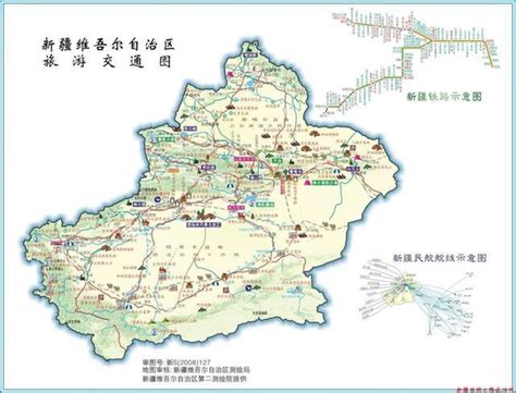 新疆旅游路线图图片