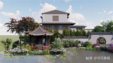 杭州别墅庭院设计：一个精巧的亭子，便是院子中的一处好风景！ - 知乎