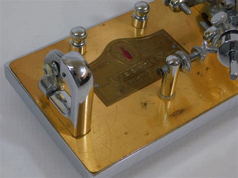 Vibroplex Presentation Super Deluxe Gold Key Bug + Box (SN 255239 ...