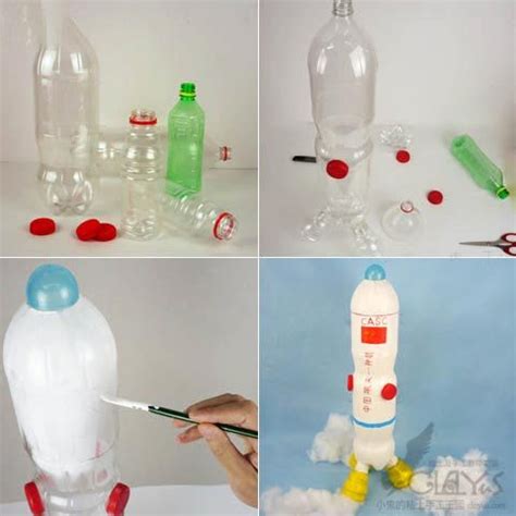 塑料空瓶子做手工飞机,矿泉水瓶做手工,用塑料瓶做手工_大山谷图库