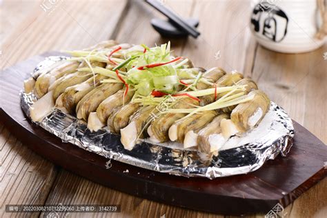 铁板盐焗蛏,中国菜系,食品餐饮,摄影素材,汇图网www.huitu.com