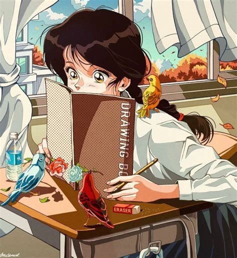 高级头像复古风女生动漫