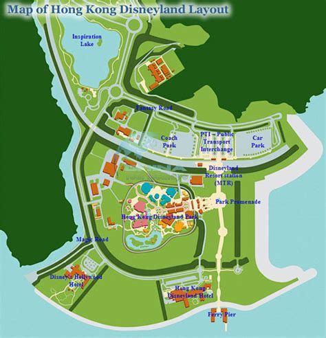 香港迪士尼乐园地图