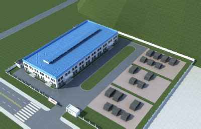 厂房材料堆场,仓库,门房3D模型_中式建筑模型下载-摩尔网CGMOL
