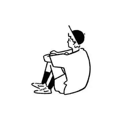 非主流意境简笔画头像