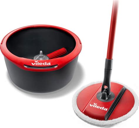 Vileda Easy Wring and Clean 100 Microfibre MOP N Bucket with Power Spin ...