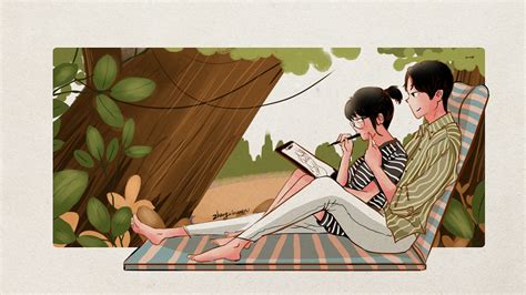 一个插画师的恋爱生活|插画|艺术插画|张馨文1573 - 原创作品 - 站酷 (ZCOOL)