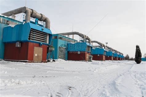 乌克兰天然气压缩机站的冬季视图在天然气高清图片下载-正版图片506163218-摄图网
