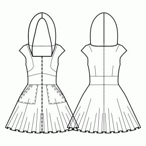 Dress #4610707 - Made to Measure Sewing Pattern by Sewist CAD Online ...