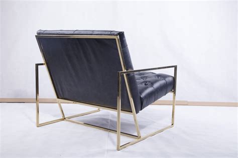 真皮休闲椅（Thin Frame Lounge Chair）拉扣版本——样板房椅子