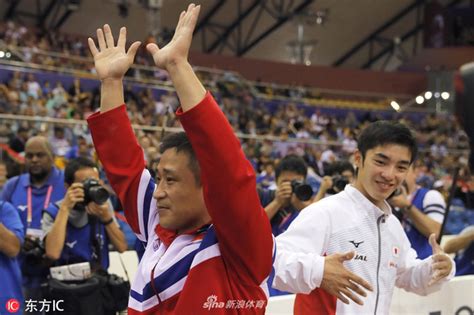体操世锦赛男子跳马朝鲜名将夺冠_新浪图片