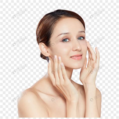 美女护肤保养面部保湿元素素材下载-正版素材401878132-摄图网