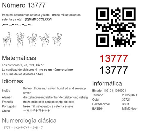 13777 número, significado y propiedades - numero.wiki