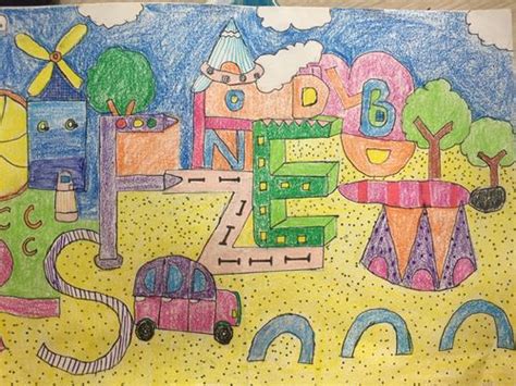 创意字母，快乐无限——记无锡市长安中心小学三年级英语创意字母画设计活动_单词
