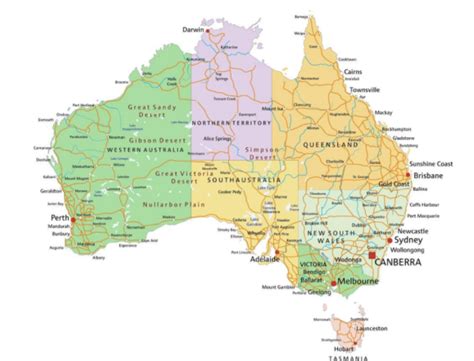 澳大利亚有哪几个州，州府分别在哪儿？