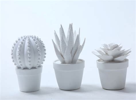 简约白色创意白瓷长方形花盆陶瓷多肉植物花盆竹托盘组合套装批发-阿里巴巴