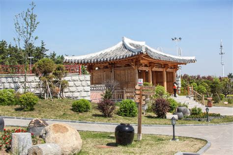吉林延边朝鲜族民俗园景观,主题乐园,旅游景点,摄影,汇图网www.huitu.com