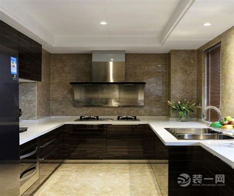 新中式厨房装修效果图 橱柜效果图_精选图集-橱柜网