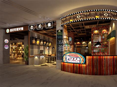 南京景枫中心美食广场-美食广场设计-餐厅设计-美食城设计-金枫设计