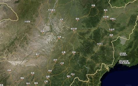 中国卫星地图高清版大图可放大图片_韩国地图高清版大图可放大图片 - 随意云