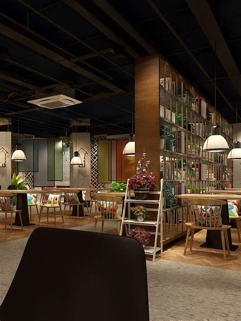 韩式主题餐厅装修设计效果图_岚禾餐厅设计