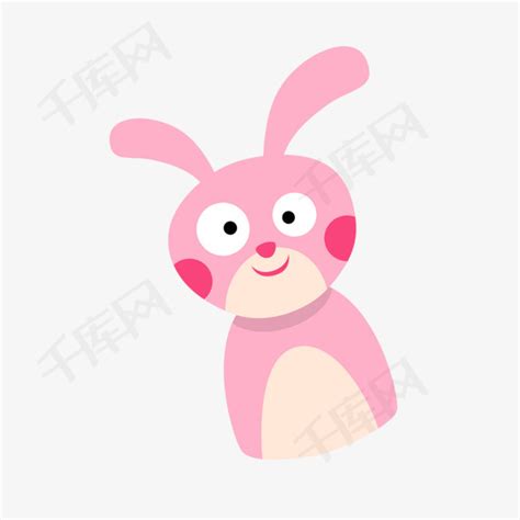 搞怪粉红兔子图片