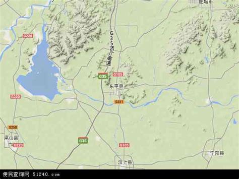 东平县地图 - 东平县卫星地图 - 东平县高清航拍地图