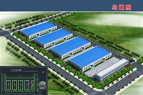 工厂厂房模型带贴图后期CAD平面图图片下载_红动中国