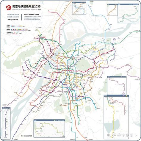 南京地铁远期线网规划图2035 及各条线路建设规划情况介绍 v1.5 - 知乎