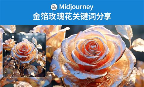 Midjourney 金珀玫瑰花关键词分享 - 3D数字教程_Midjourney - 虎课网