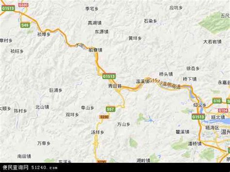 青田县地图 - 青田县卫星地图 - 青田县高清航拍地图