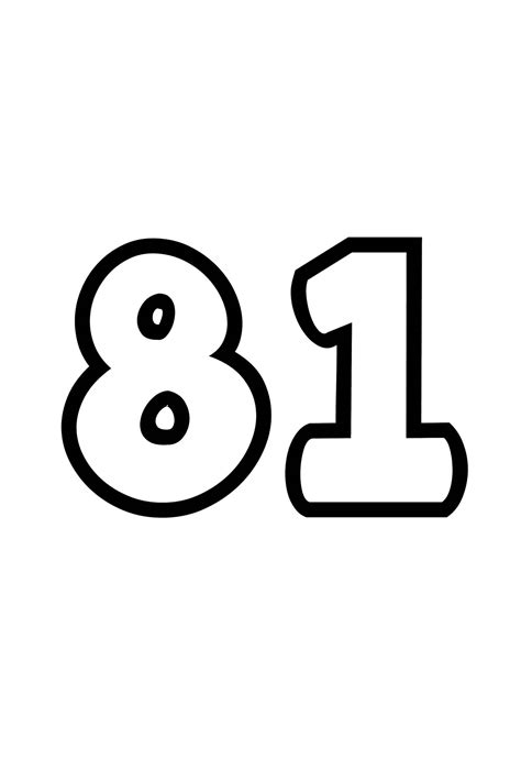 81 - number classic round sticker | Zazzle