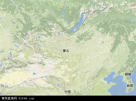 蒙古地形图图片