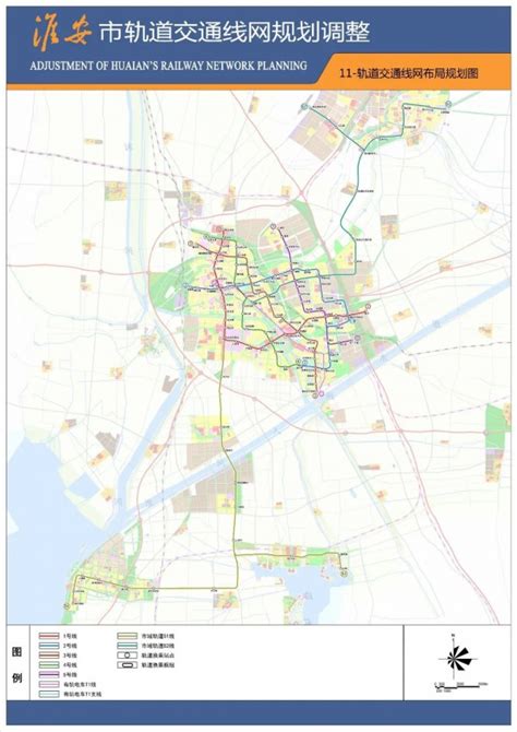 淮安市轨道交通线网布局规划图公布_我苏网