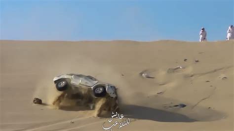 沙漠越野车惊魂一瞬间，越野车沙漠翻滚，零件散落一地_腾讯视频